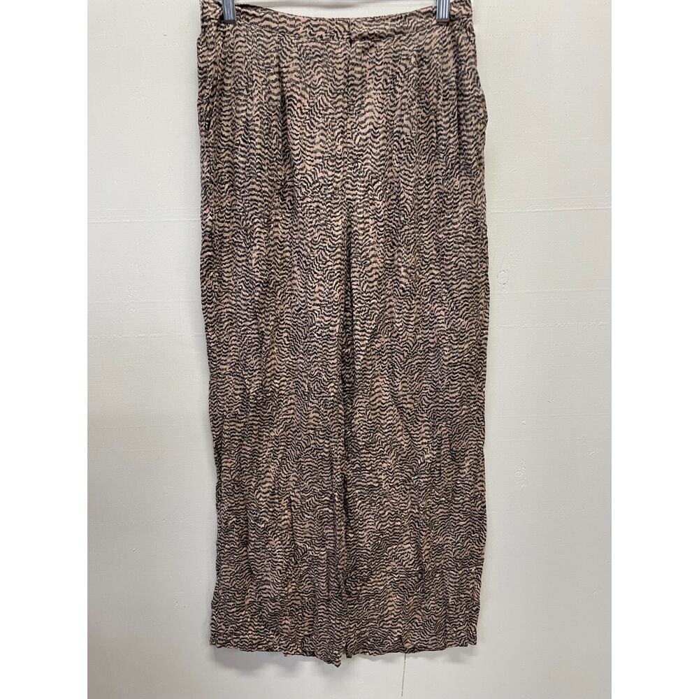 Salt Water Luxe Women's Taupe & Black Lined Wide Leg Pants Small New With Tags